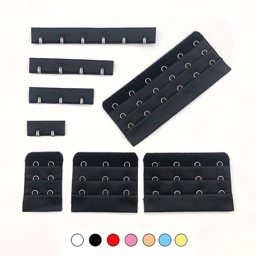 10 Sets/Lot Bra Hook And Eye Extenders Strap Extension Adjustable Belt Handmade Women Buckle Various Sizes Accessories DIY