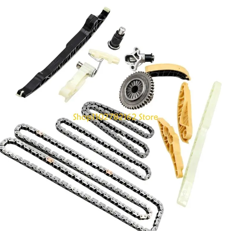 547B Engine Timing Chain Repair 06K109467 with Coordinated Chain Parts, Molded Guides and Service Set Layout for 2008-2015 Golf