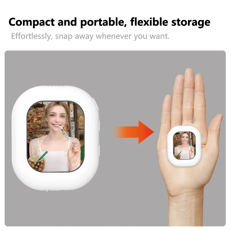 Mini Mobile Phone Rear Camera Viewfinder Magnetic Screen Remote Control Kits Vlog Selfie Monitor For Apple iPhone Android Device