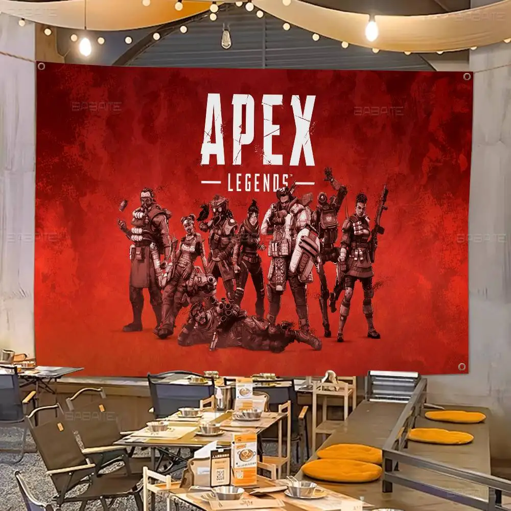 Apex Legends Octane Creative Pattern Hanging Flag Polyester Printed Banner Hand Pulled Flag
