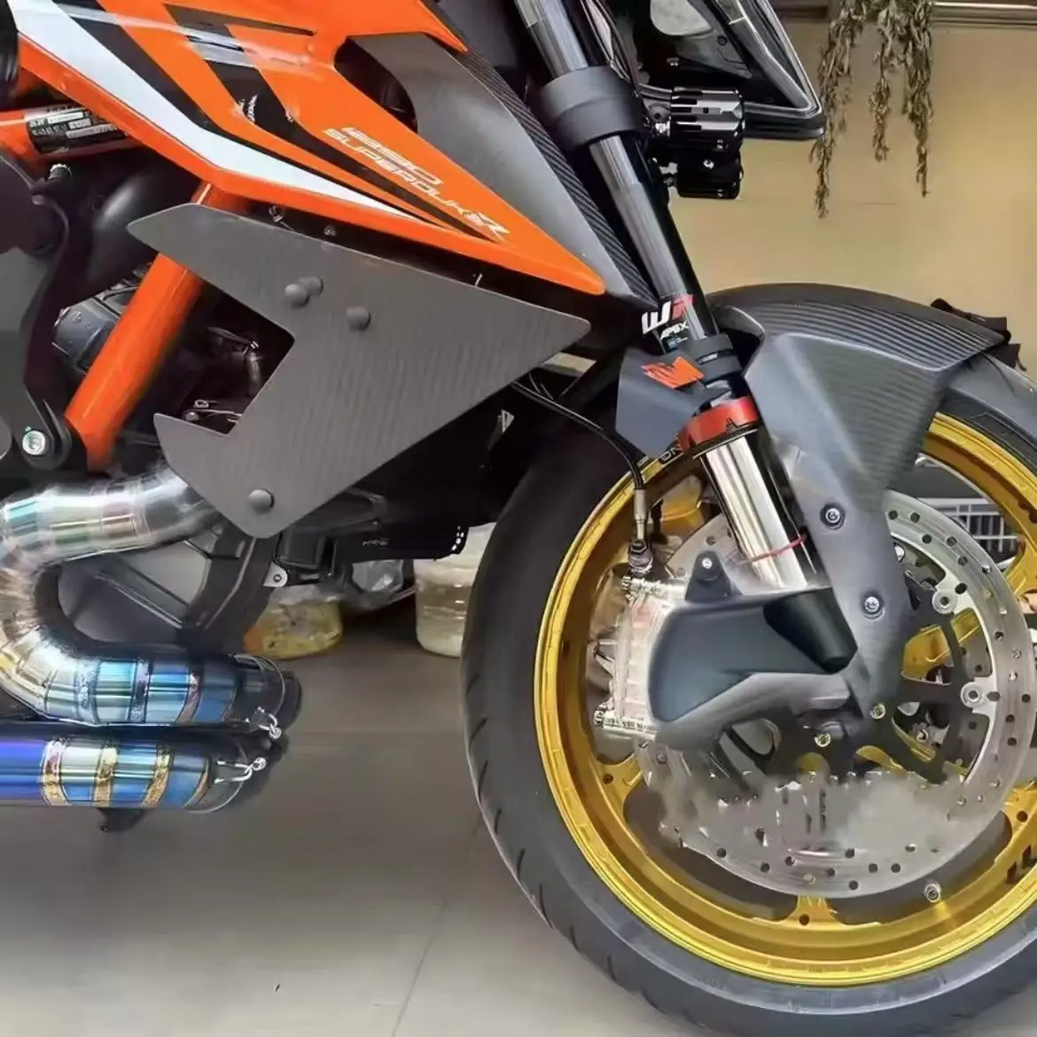 for 1290 1390 Super Duke R/RR/R EVO motorcycle front clip radiator cover, air duct brake cooling radiator protective cover