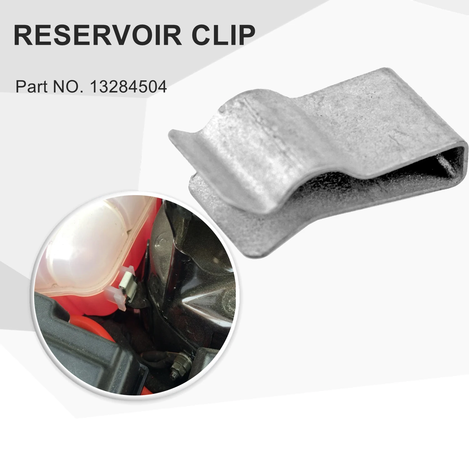 Radiator-Reservoir Clip Metal Clamps For GM 13284504 Chevrolet Cruze Volt Buick Regal Verano