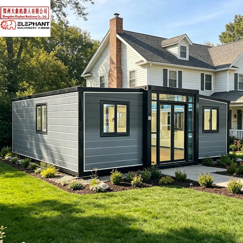 Customized 40Ft 20Ft Expandable Container House Ready Made Living Prefabricated Villa With 2 3 4 5 Bedroom Prefab Portable Mobil
