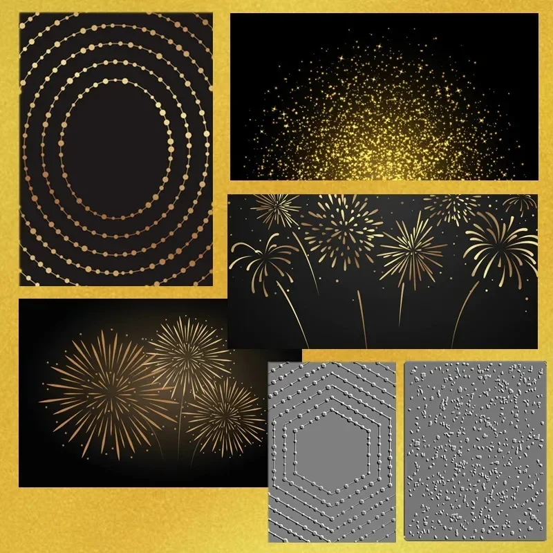 2025 Christmas Hot Foil String Lights Background Scrapbooking Embossing Frames Card Craft Halloween Metal Cutting Dies