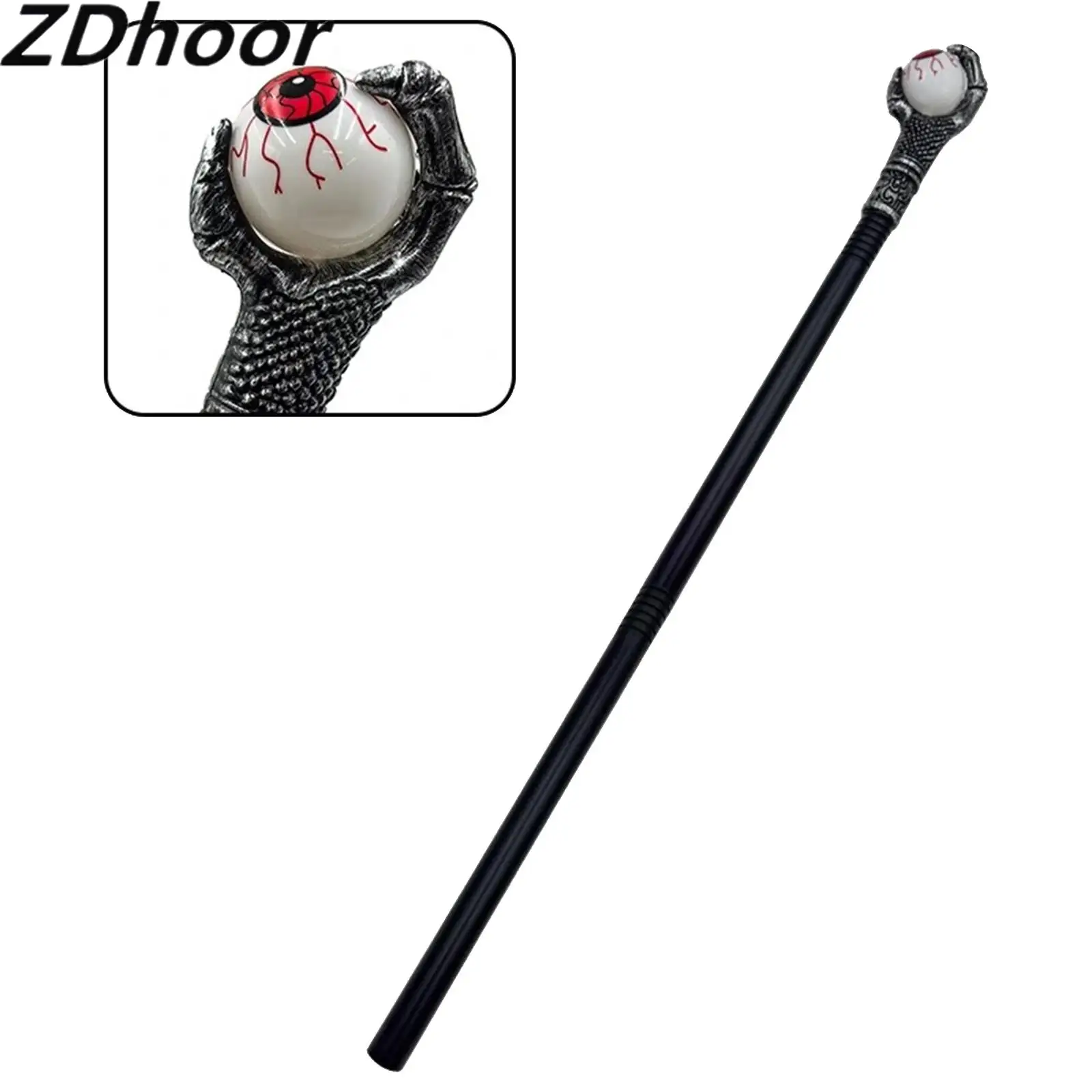 Unisex Men Women Detachable Claw Scepter Walking Stick Cane Costume Accessory for Halloween Carnival Cosplay Party