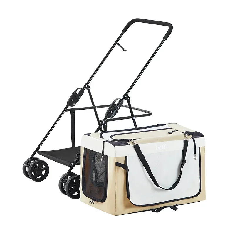 BL09 Pet Trolley Dog Walking Cat Trolley Outdoor Car Foldable Car Bag Detachable Pet Out Tool Pet Carrier