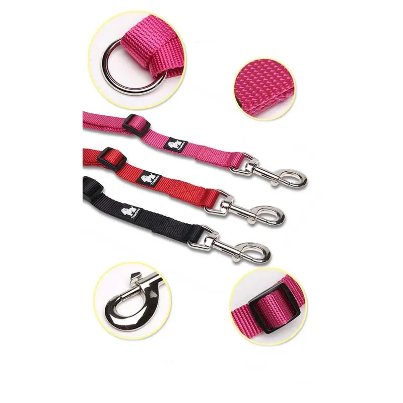 Truelove TLL2372 Double Dog Leash, Detachable One-for-Two Pet Traction Rope, Nylon Dual Lead Kit for Walking 2 Dogs