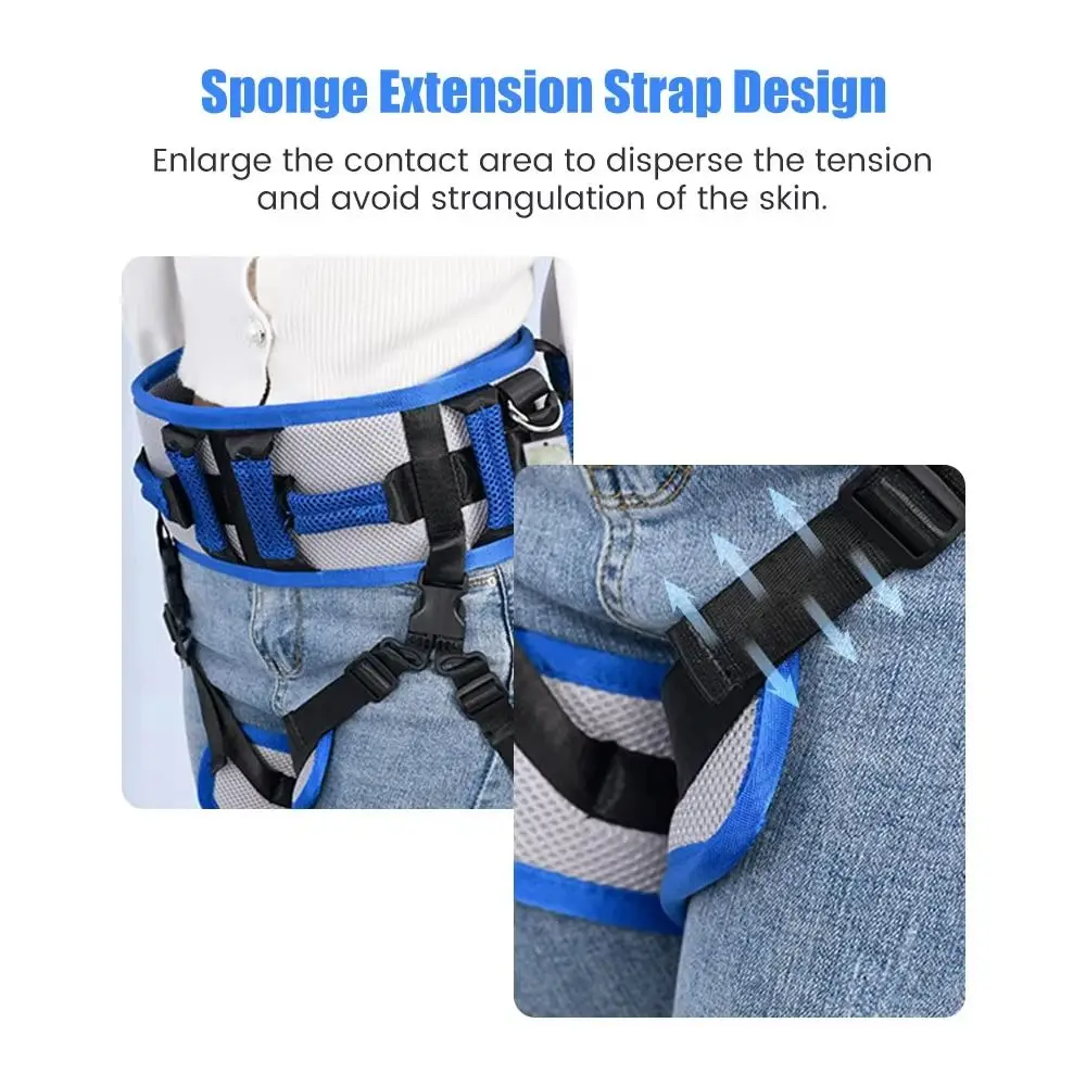 Adjustable Patient Transfer Belt Ergonomic Detachable Walking Aid Belt Waist Fixing Band Mobile Body Lifting Aids Nursing Home