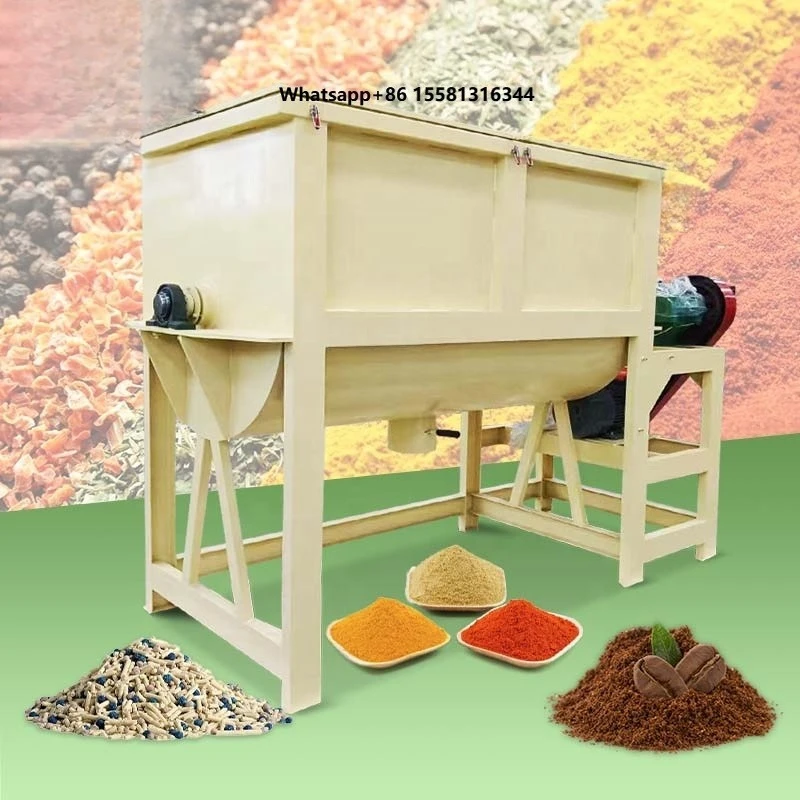 Full Auto Gypsum Blender Grass Seed Plastic Grain Tobacco Industrial New Generation Powder Mixer Mix Machine