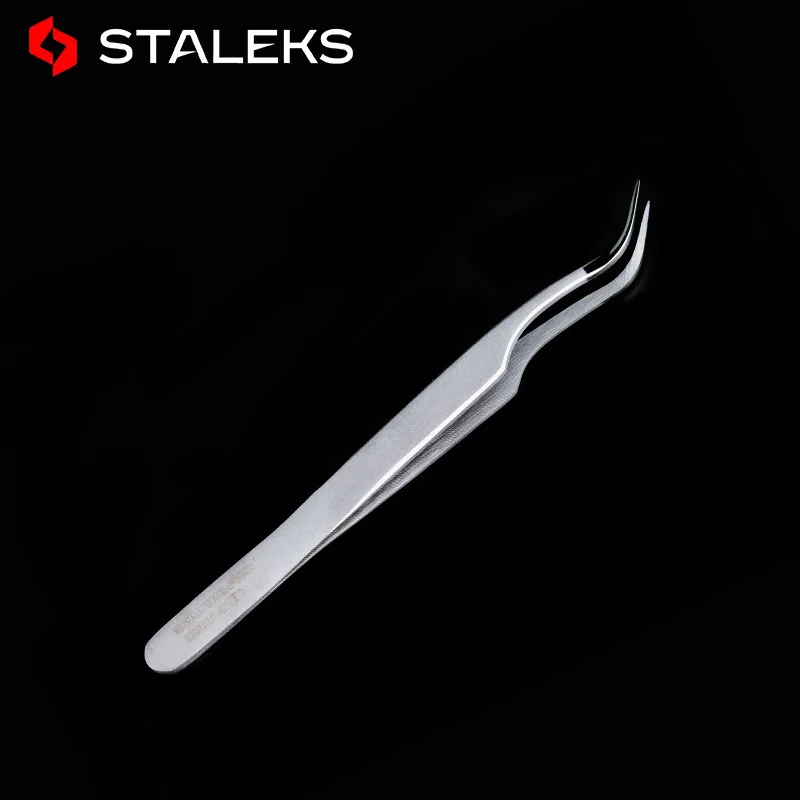 STALEKS TE-41-1 High Precision Tweezers Eyelash Grafting Flowering Essential Anti Static Tweezers Watch Tools