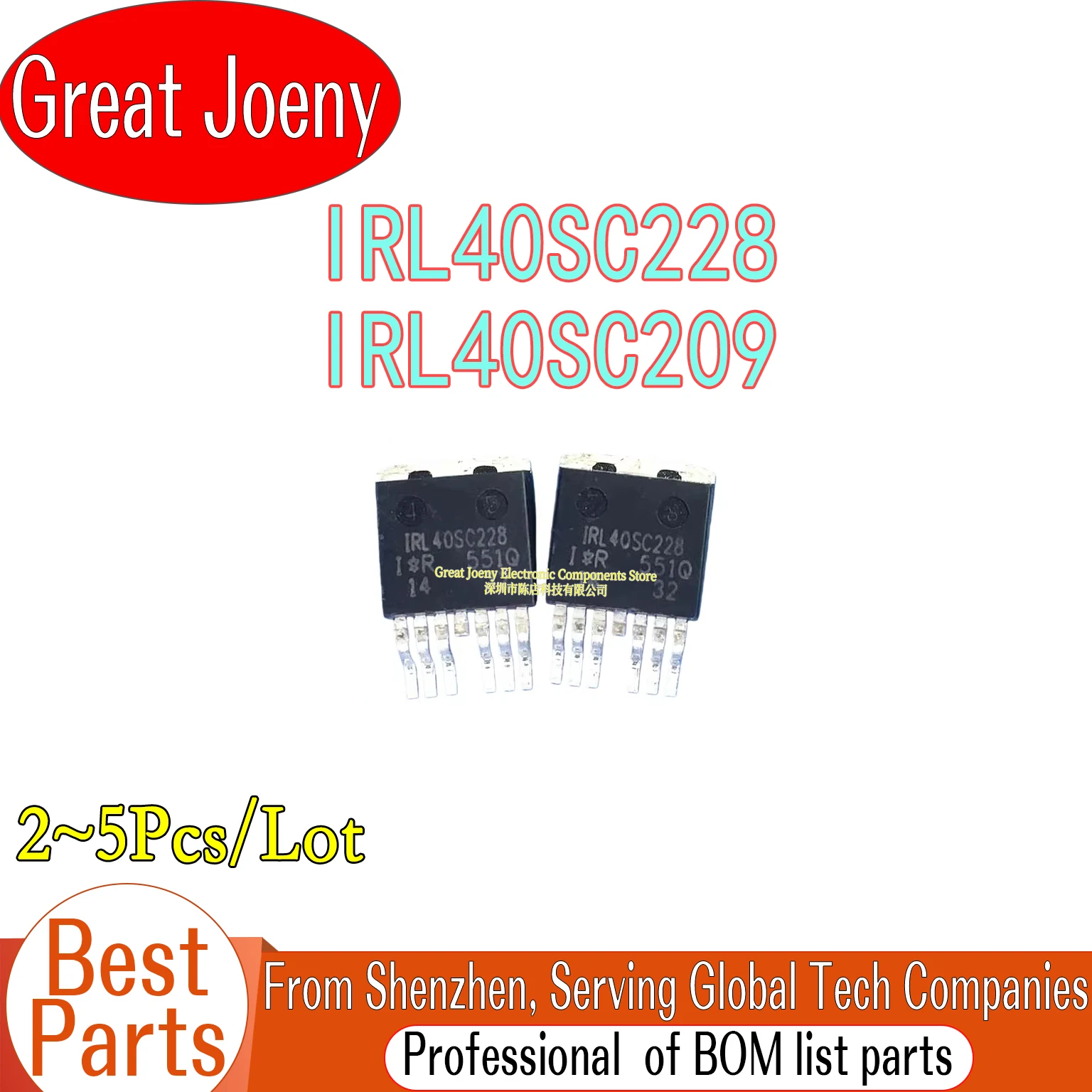 (2-5piece)100% New IRL40SC228 IRL40SC209 TO263-7