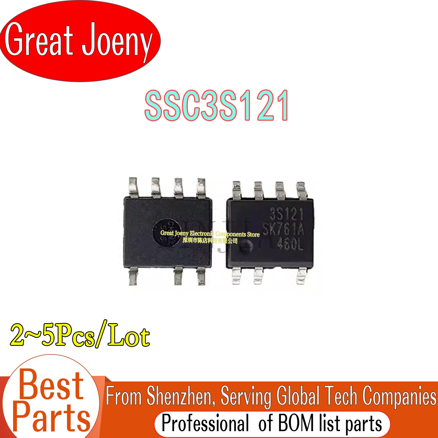 (2-5piece)100% New 3S121 SSC3S121 sop-7 Chipset