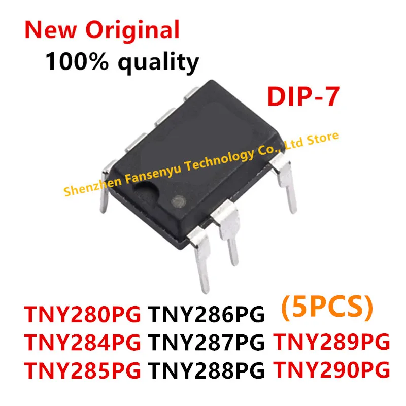 (5piece)100% New TNY280PG TNY284PG TNY285PG TNY286PG TNY287PG TNY288PG TNY289PG TNY290PG DIP-7 Chipset