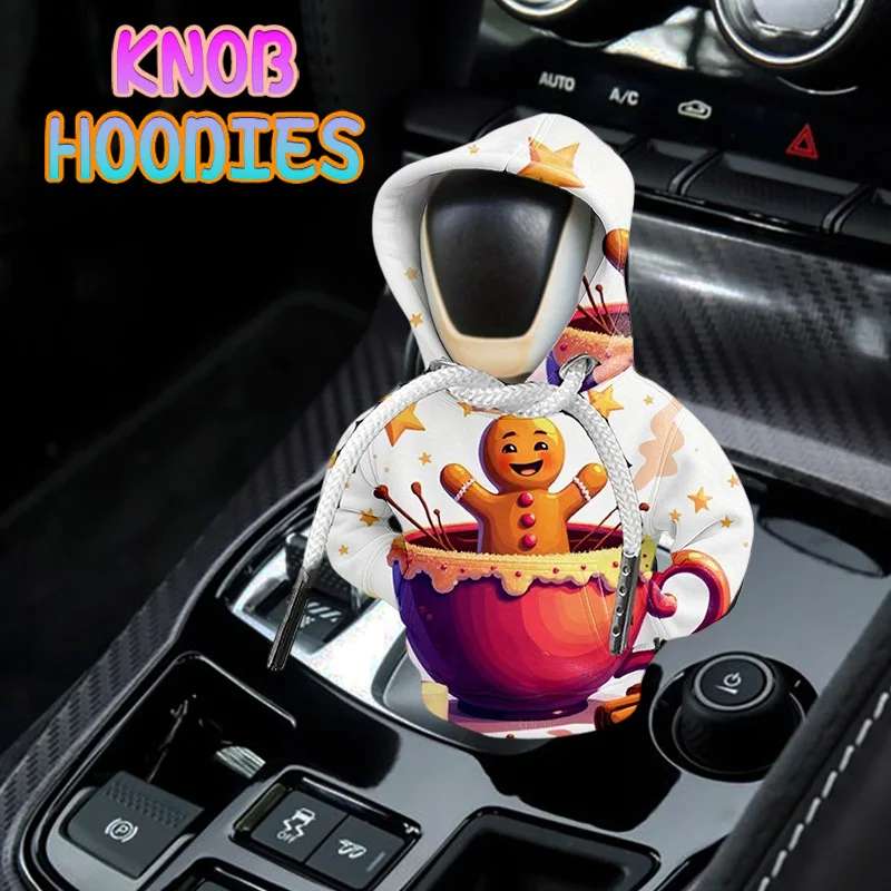 Hoodie Universal Car Shift Lever Interior Decor Gear Shift Hoodie Cover Shift Cover Gear Handle Decoration Fits Manual Automatic