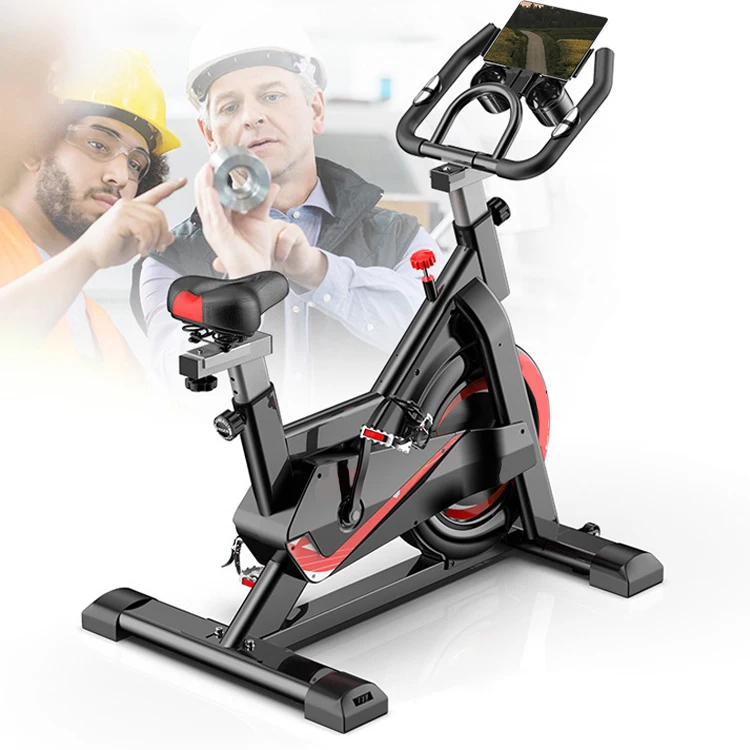 Home Use Ergonomic Steel Fitness Adjustable Professional Modern Indoor Exercise Bike 6/8kg Flywheel Wool Felt Resistance