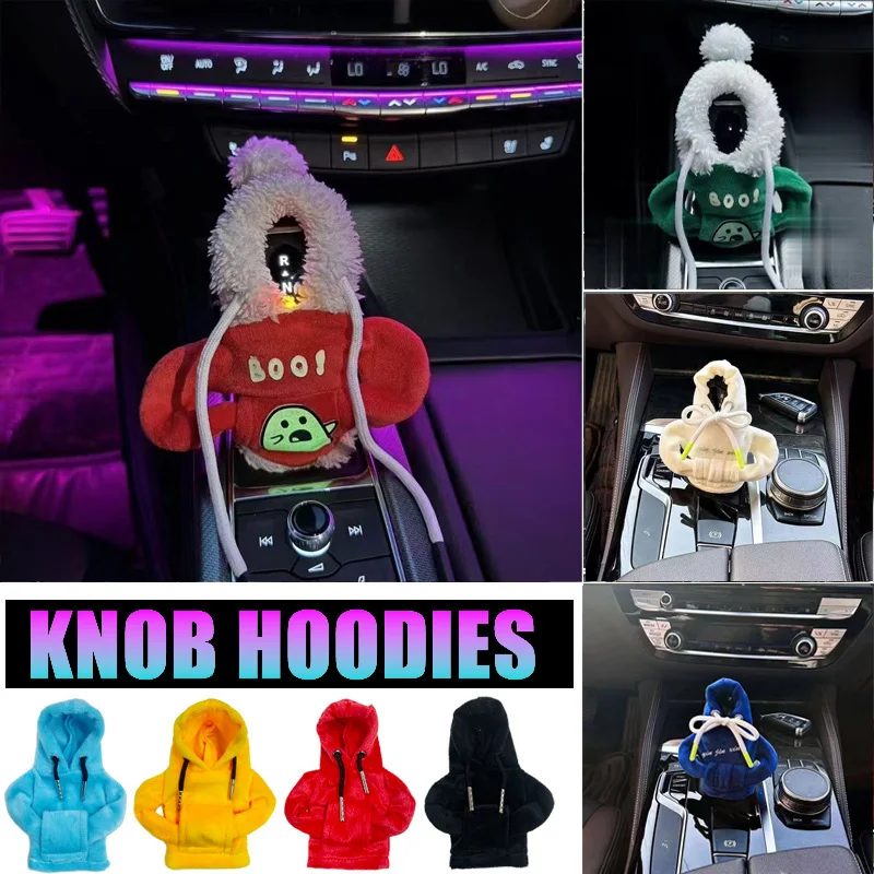 Gear Shift Hoodie Cover Shift Cover Gear Handle Decoration Fits Manual Automatic Universal Car Shift Lever Interior Decor