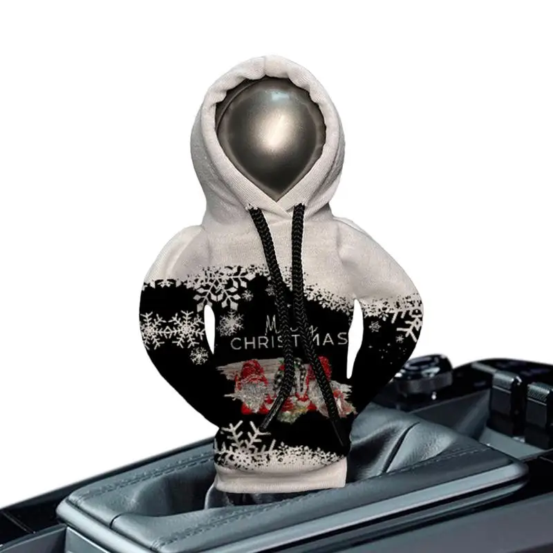 Shift Knob Hoodie Automotive Shift Knob Cover Car Shift Protector Cover Protector Automatic Gear Shift Knob Christmas Print
