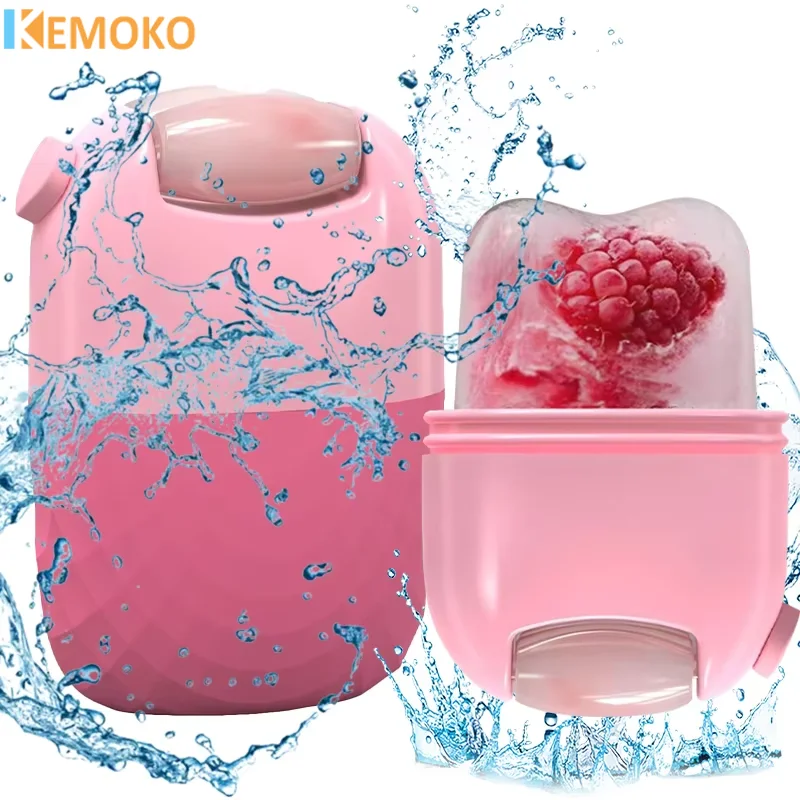 2 In 1 Ice Face Roller Ice Cube Beauty Massage Silicone Mold For Eye Puffiness Facial Roller Shrink Pores Skin Care Beauty Tool