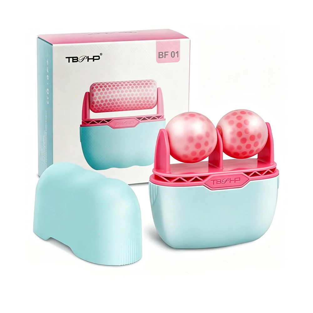 Cool Facial Eye Massage Face Ice Roller Double Roller Relieve Fatigue Pain Redness Skin Tighten Face Lift Reduce Swell Iceroller
