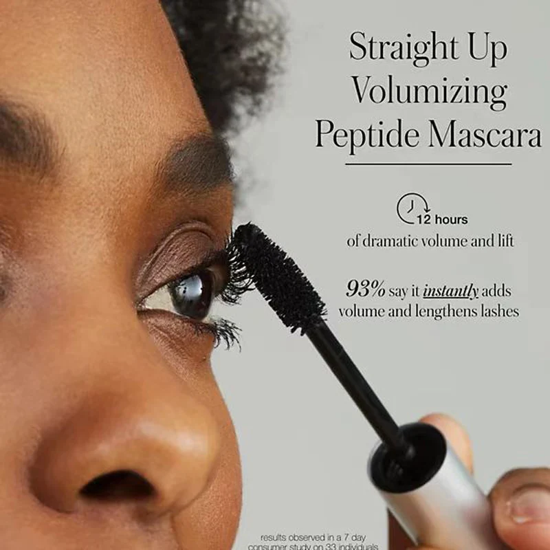 1ml rms Straight Up Mascars with Lash Enhancing Volumizing Peptide Mask Quick Dry Natural Curling Thick Bulk Eyelashes Beauty
