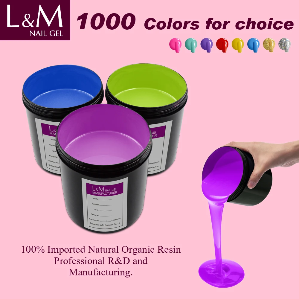 Bulk wholesale dropping 350g 500g 1kg ibdgel Soak off UV&LED nails Art Salon beauty multi-colorful gel nail polish for manicure