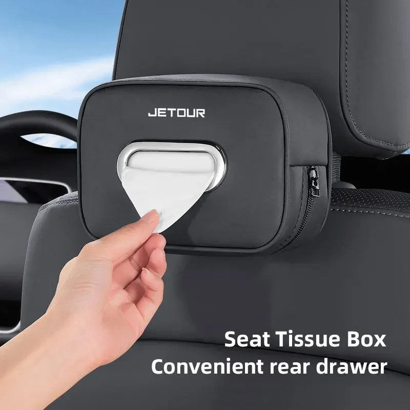 Car Seat Tissue Box Car Headrest Tissue Holder Car Tissue Organizer For Jetour T2 X70 X70 Plus T1 X90 Dashing G700 X95