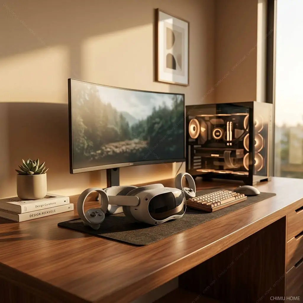 【CHIMU HOME】Smart 4K+ VR All-in-One Vision Hub Enhanced 3D Wireless Streaming Somatosensory Gaming Sentry V2