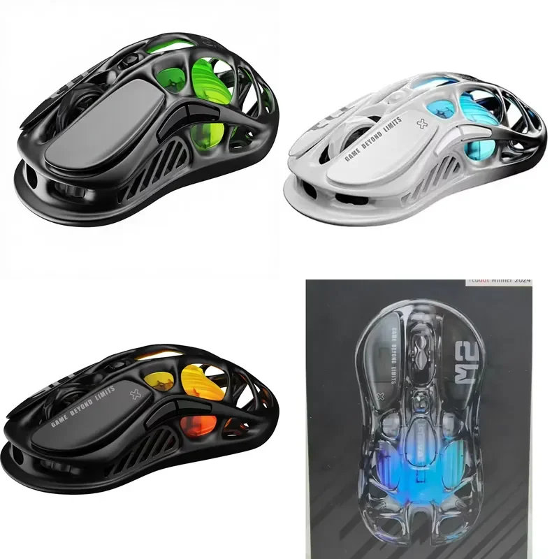 【CHIMU HOME】M1 M2 Tri-Mode Wireless Gaming Mouse Magnesium Alloy Shell 8K DPI For Esports Office Daily Use