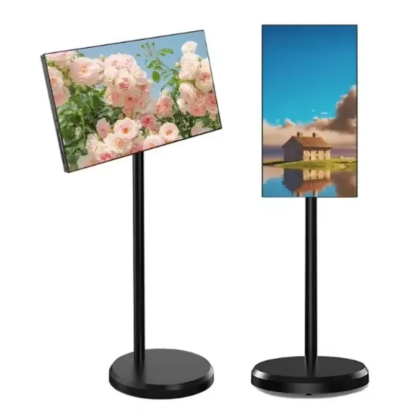 32 Inch Portable Smart Monitor Full Motion Stand Wireless Display for Streaming Gaming Work Home Office Multi Purpose Use