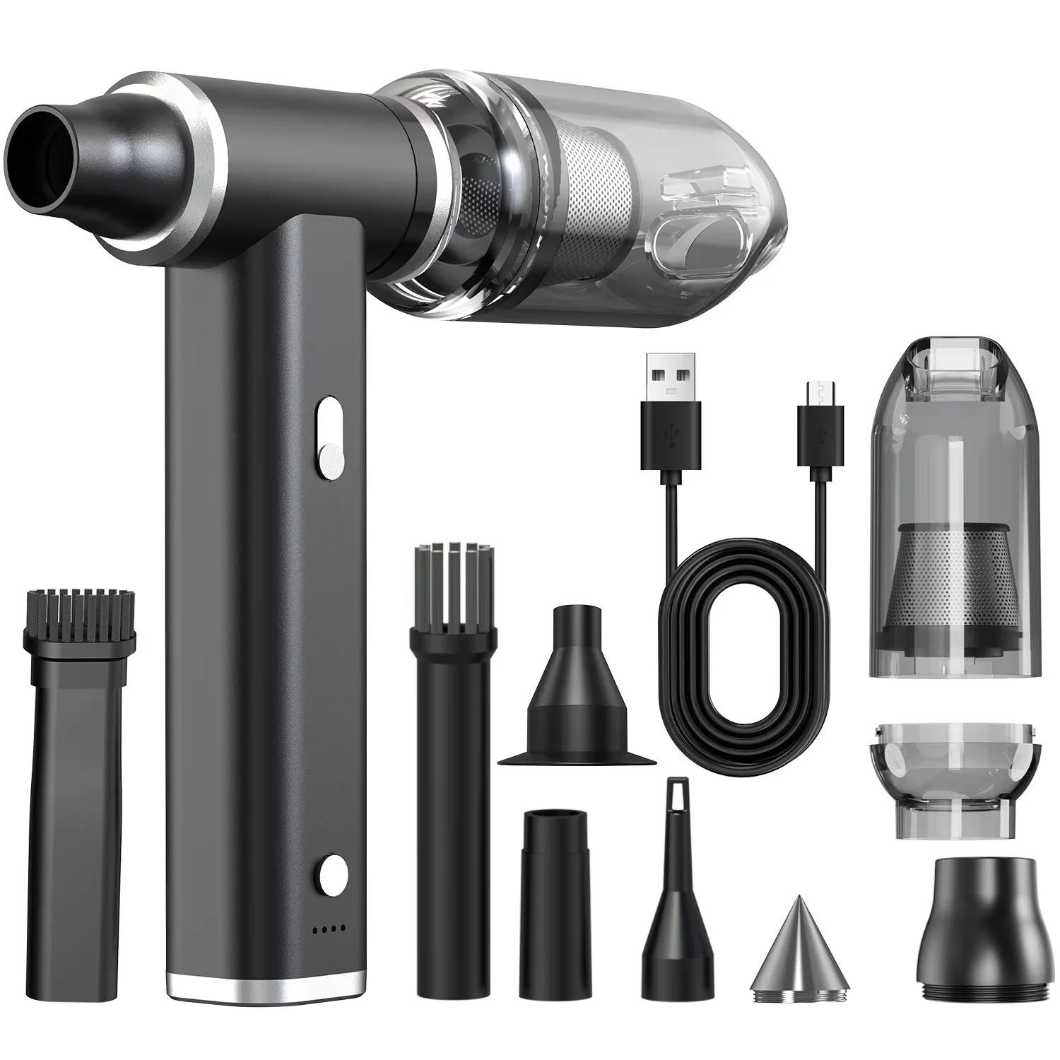 Mini Auto Handheld Vacuum Cleaner Brushless Motor Car & Home Staubsauger Bagless And Handheld Installation