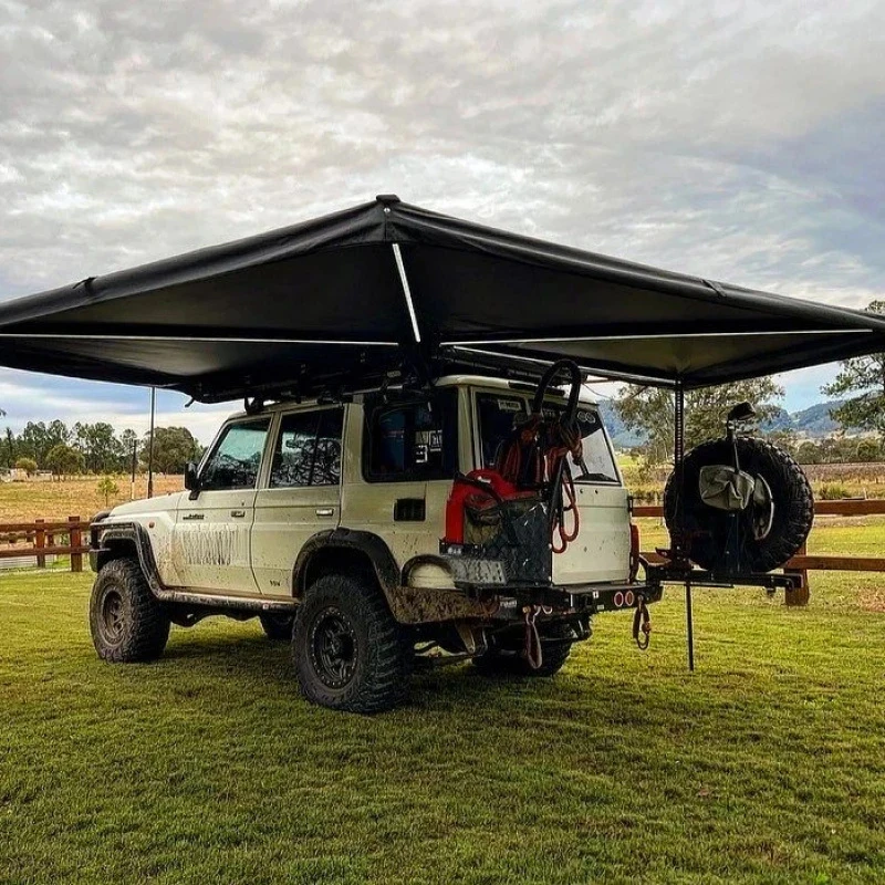 Motorized 270° Vehicle Awning Waterproof LED Outdoor Camping
