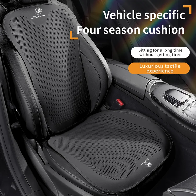 Car Breathable Seat Cushion Car UltraThin Seat Pad Seat Cover Alfa Romeo Giulia Stelvio Tonale 147 156 159 Giulietta Gloria Mito