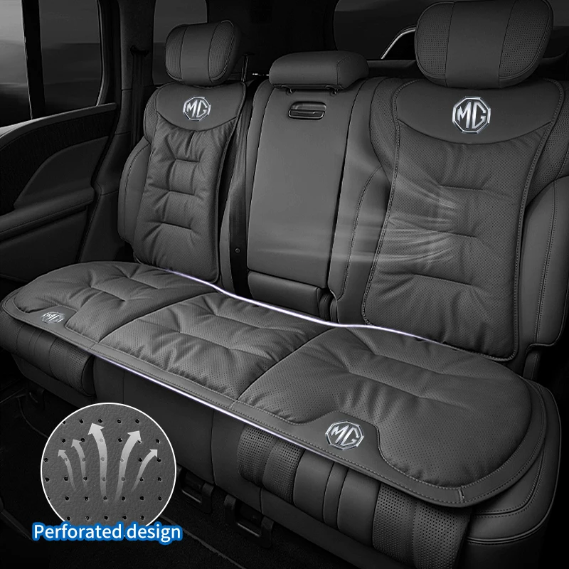 Car Velvet Cushion Leather Backrest Waist Pad Protector Cover AccessoriesFor Morris Garages MG 6 3 5 7 TF ZR ZS HS GS GT Hector