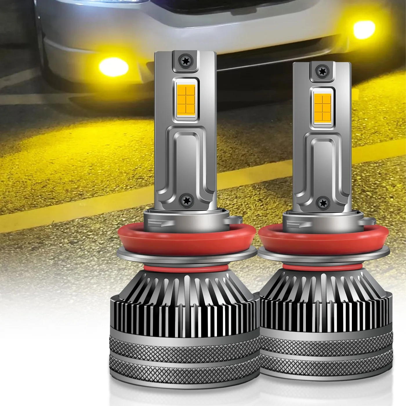 LED Headlight Bulbs 12V 30W 3000K H1 H3 H7 H8 H9 H11 HB3 HB4 9005 9006 9012 Car Light Retrofit