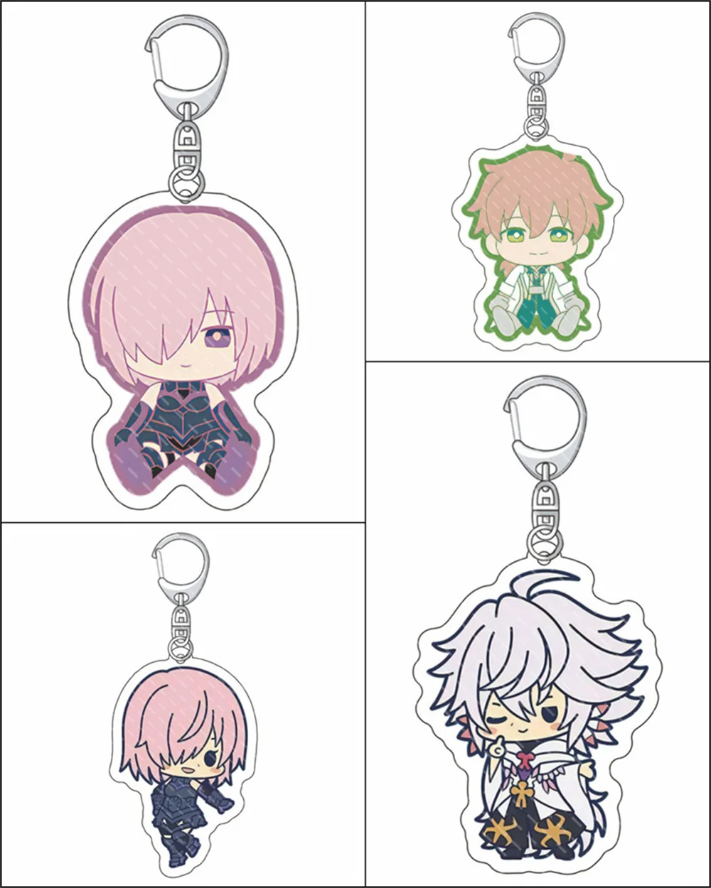 Cute Anime Fate/FGO Acrylic Keychain Man Gilgamesh Key Chain key Chain Ring Keyring HolderFate/Grand Order Model Plate Fans Gift