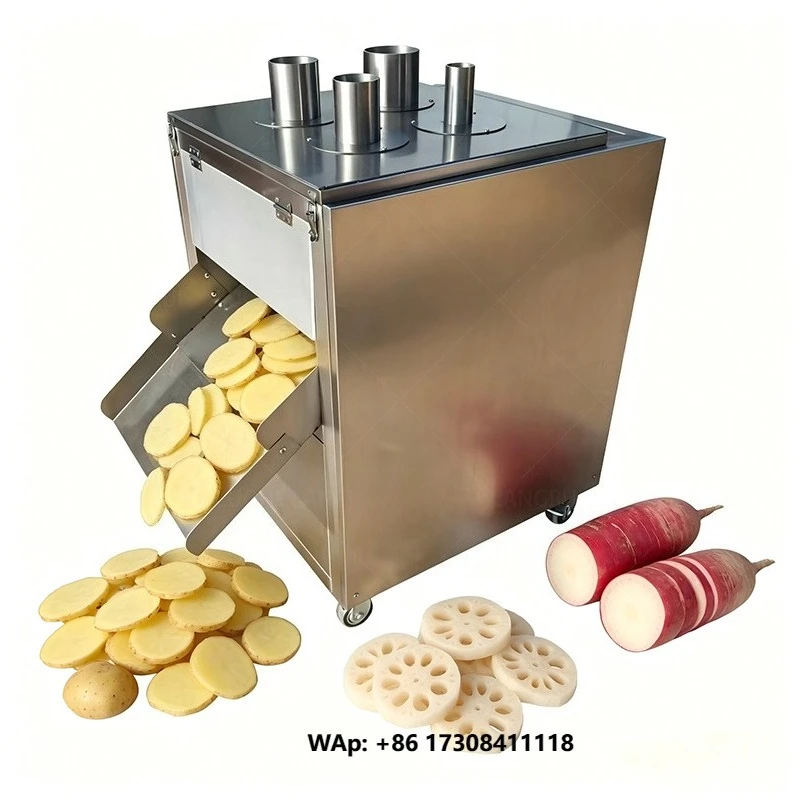 Customizable banana, potato and plantain slicer, fruit and vegetable downward pressing slicer
