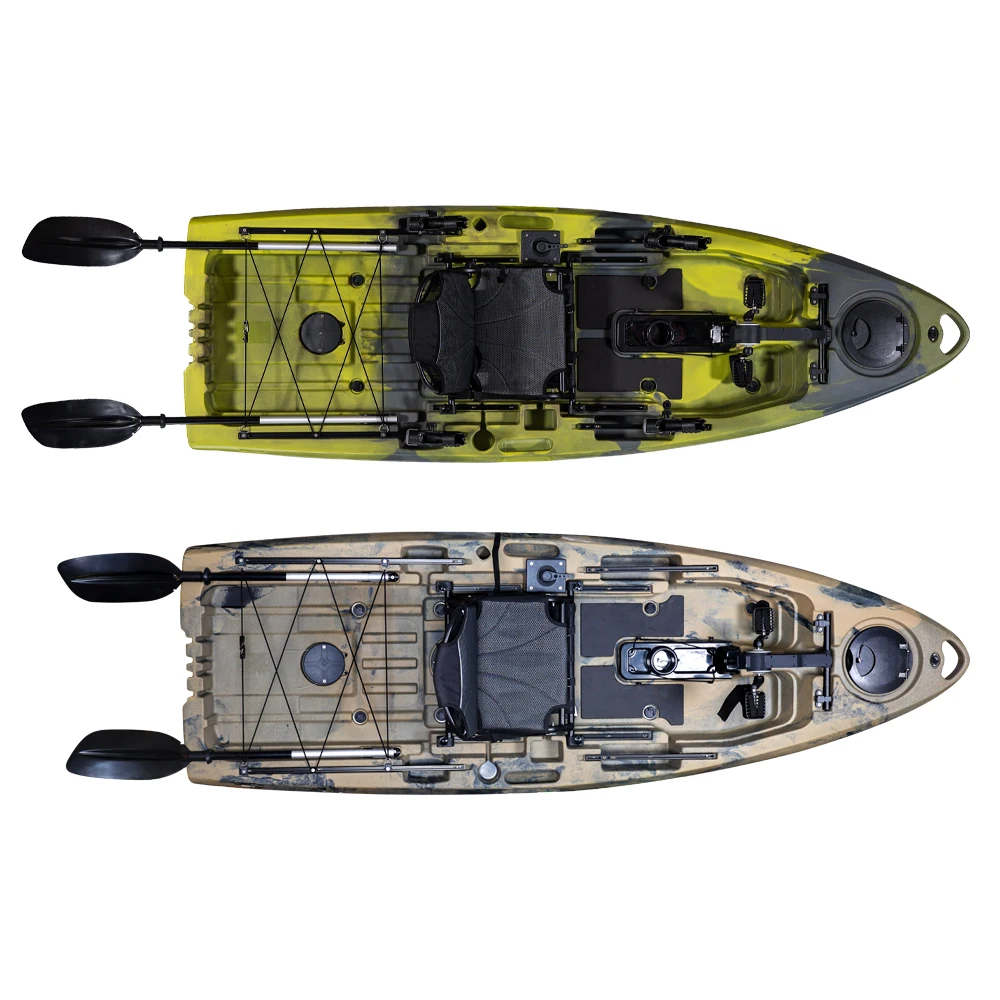 LSF 2.9m Length Small Foot Pedal Fishing Kayak Big Fish Lldpe/ldpe/hdpe Material With Accessories Good Stability