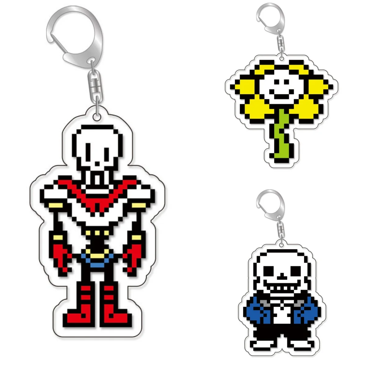 Anime Undertale Acrylic Key Chain Key Ring Men Women Car Cosplay Mobile Phone Bag Pendant Party Kids Gift Jewelry Toys