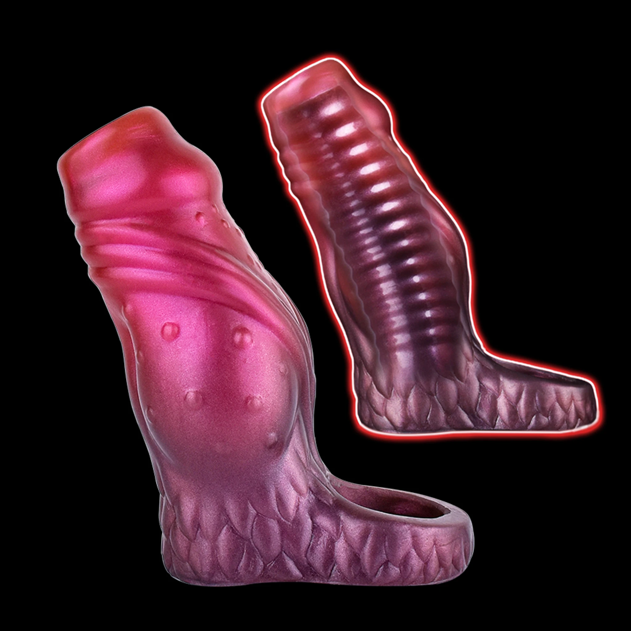 SHAZ Knot Light Thin Silicone Cock Ring for Couples G-Spot Stimulation Non-Weight Bearing Penis Sleeve for Enhanced Sensation