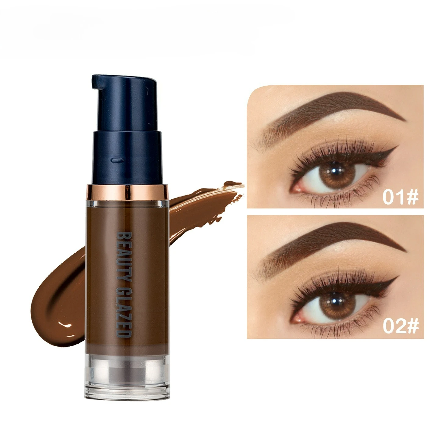 Beauty Glazed Waterproof Eyebrow Gel Makeup Eye Brow Wax Lasting 48 Hours Tint Cream Make Up Smooth Paint Pomade Cosmetic