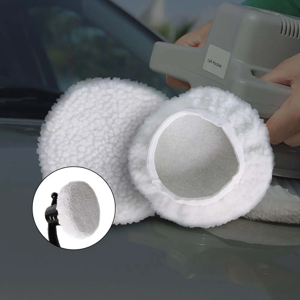 Car Paint Care Buffing Car Beauty Tool Polishing Bonnet Buffer Pad Polishing Terry Cloth Woolen Fleece Pad Waxing Polisher