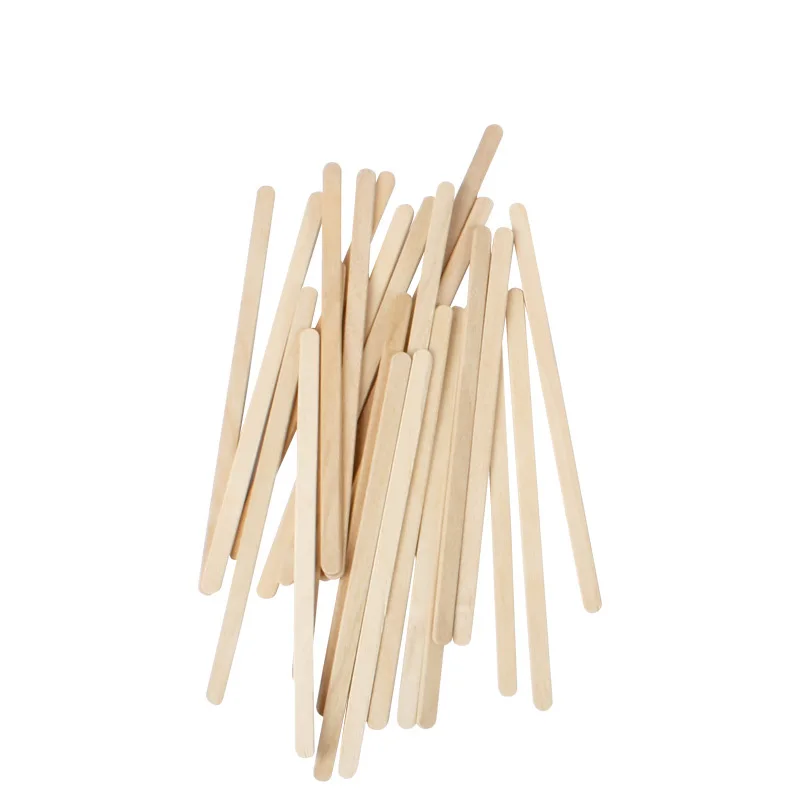 20Pcs Disposable Wooden Depilatory Wax Applicator Stick Spatula Hair Removal Tools Waxing Stick Tongue For Beauty Tools T0560