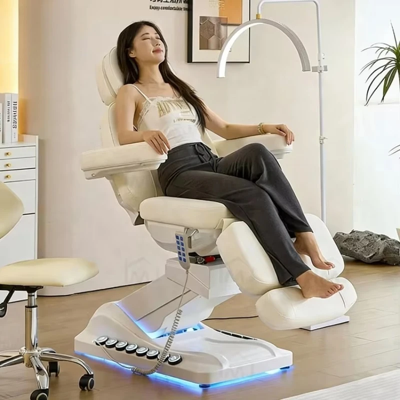 Cosmetic Facial Spa Massage Table Electric Beauty Salon Lash Bed Waxing Chair