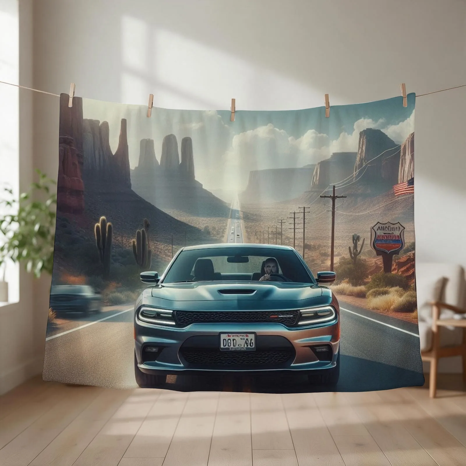 Charger Throw Blanket couch cozy soft plush fuzzy picnic outdoor blanket