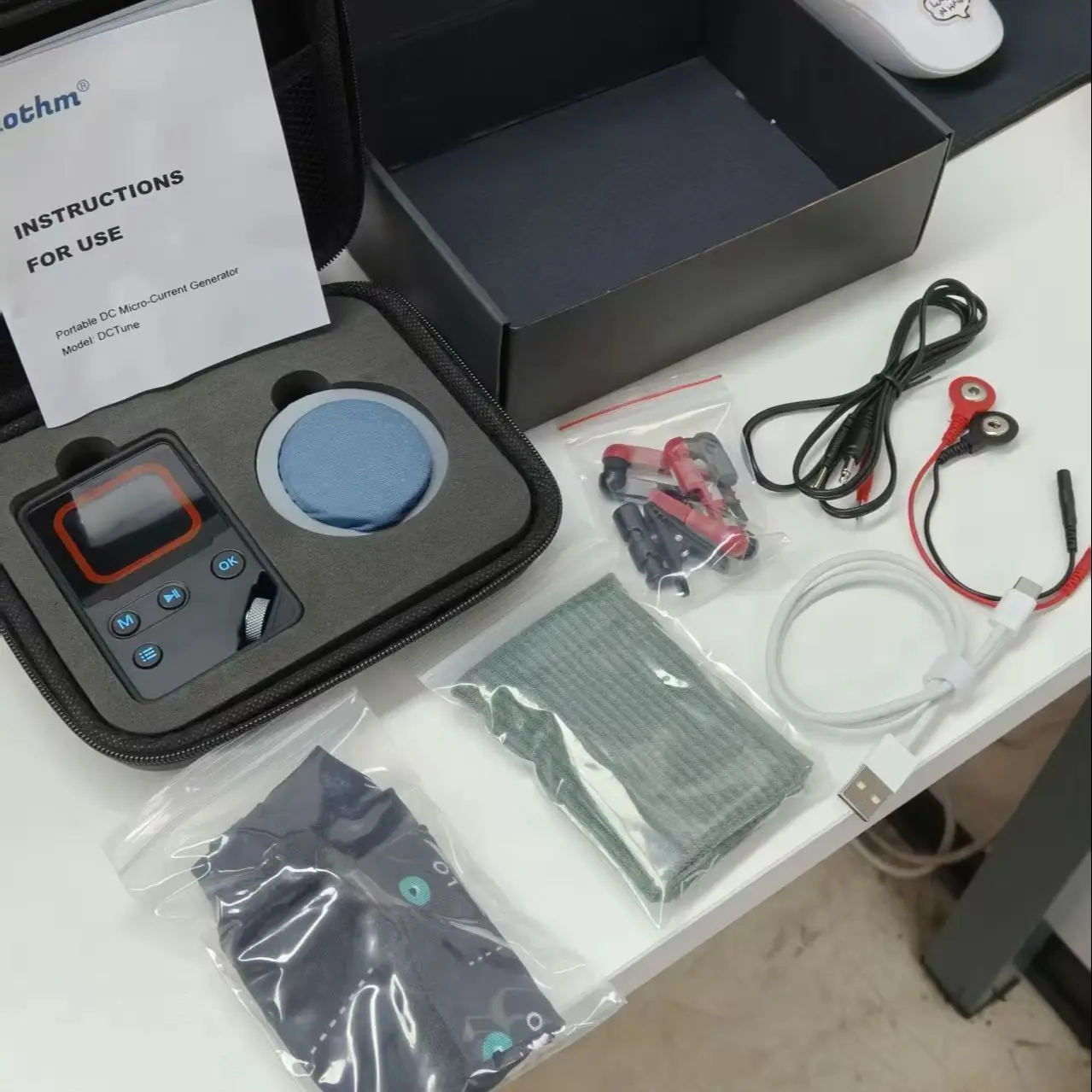 2026 TDCS Massage Device Direct Current Stimulation Kit USB Rechargeable 4.5mA DC AC Pulse TVNS Stress Relief Brain Calm