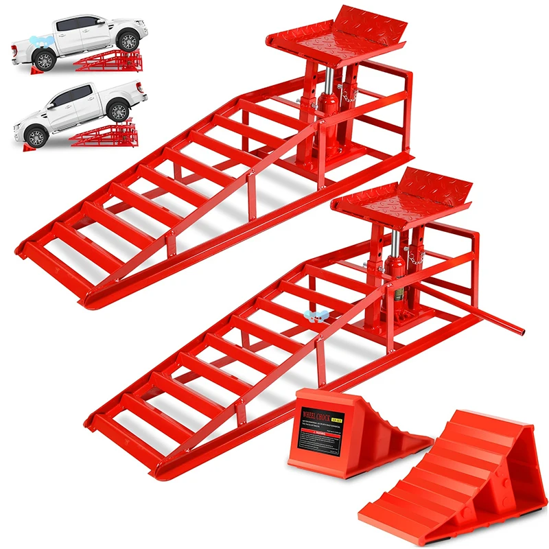Heavy Duty 3 Ton Anti-slip Vehicle Hydraulic Home Garage Car Repair and Maintenance Lift Tool Hydraulic Car Ramp