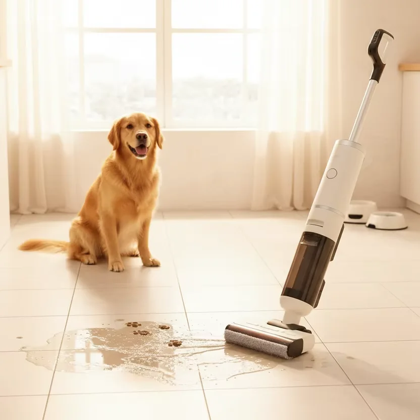 Household 0.6L water tank wireless wet and dry dual-purpose high-pressure intelligent vacuum cleaner washing machine