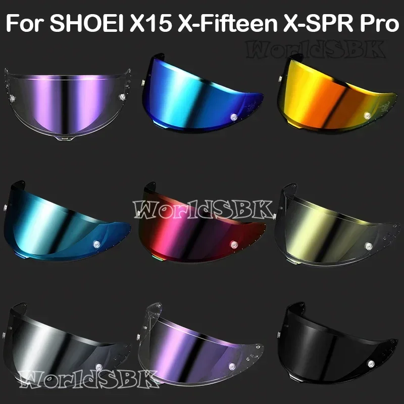 Motorcycle Helmet Lens Anti-UV PC Visor Lens Model Case for SHOEI X15 X-Fifteen X-SPR Pro Full Face Helmet Visor Mirror Lens