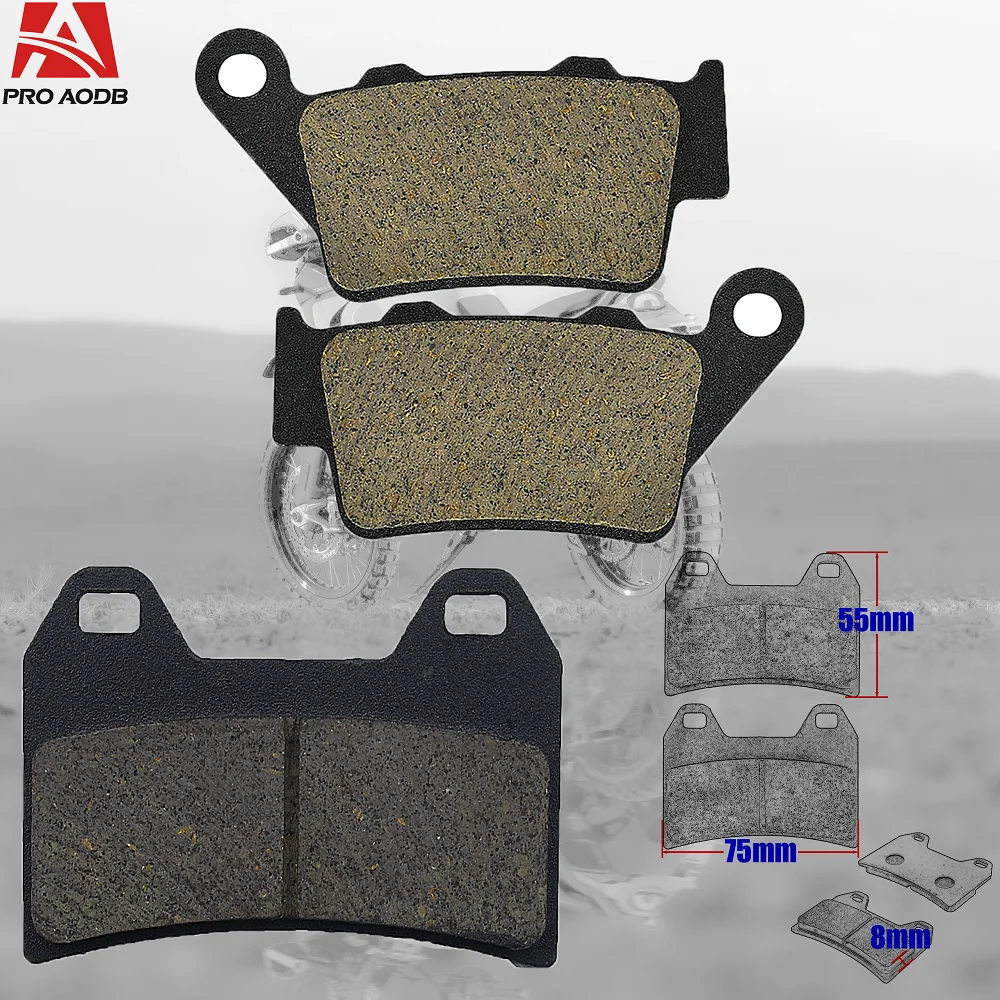 For BMW F800 S/ST 2006-2013  F800 GT 2013-2016 Motorcycle accessories Emergency braking Front Rear Brake Pads F800 R 2009-2014