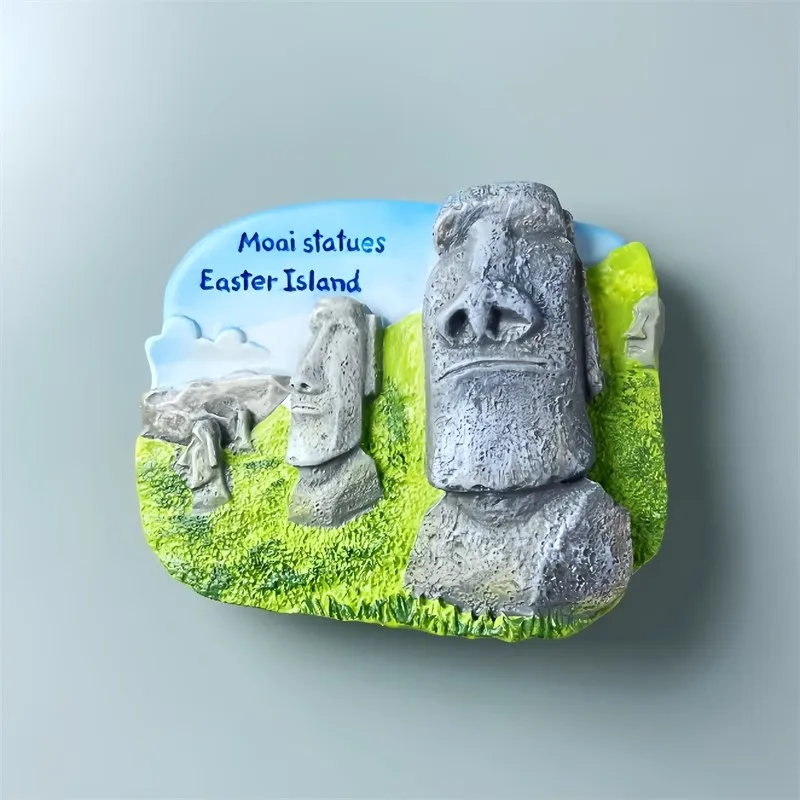 Chile Fridge Magnets Easter Island Travelling Souvenirs Moai Villarrica volcano  Fridge Stickers Wedding Gifts